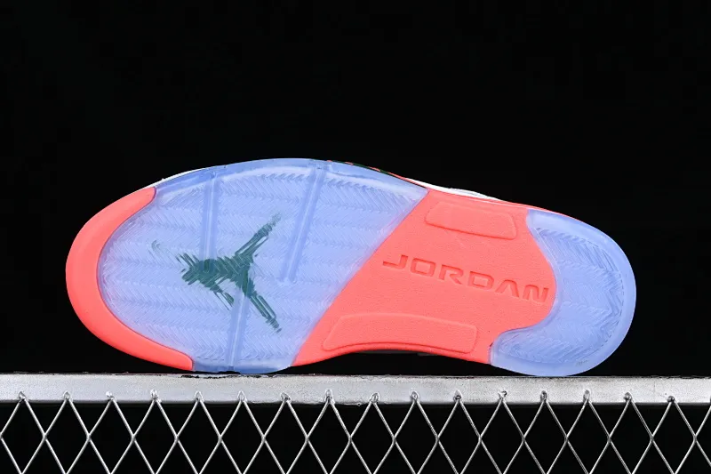 All categories Air Jordan Jordan series basketball shoes Air Jordan 5 Z version Air Jordan Retro Low AJ5 Joe 5 Knicks white blue orange low-top basketball shoes FQ1316-018